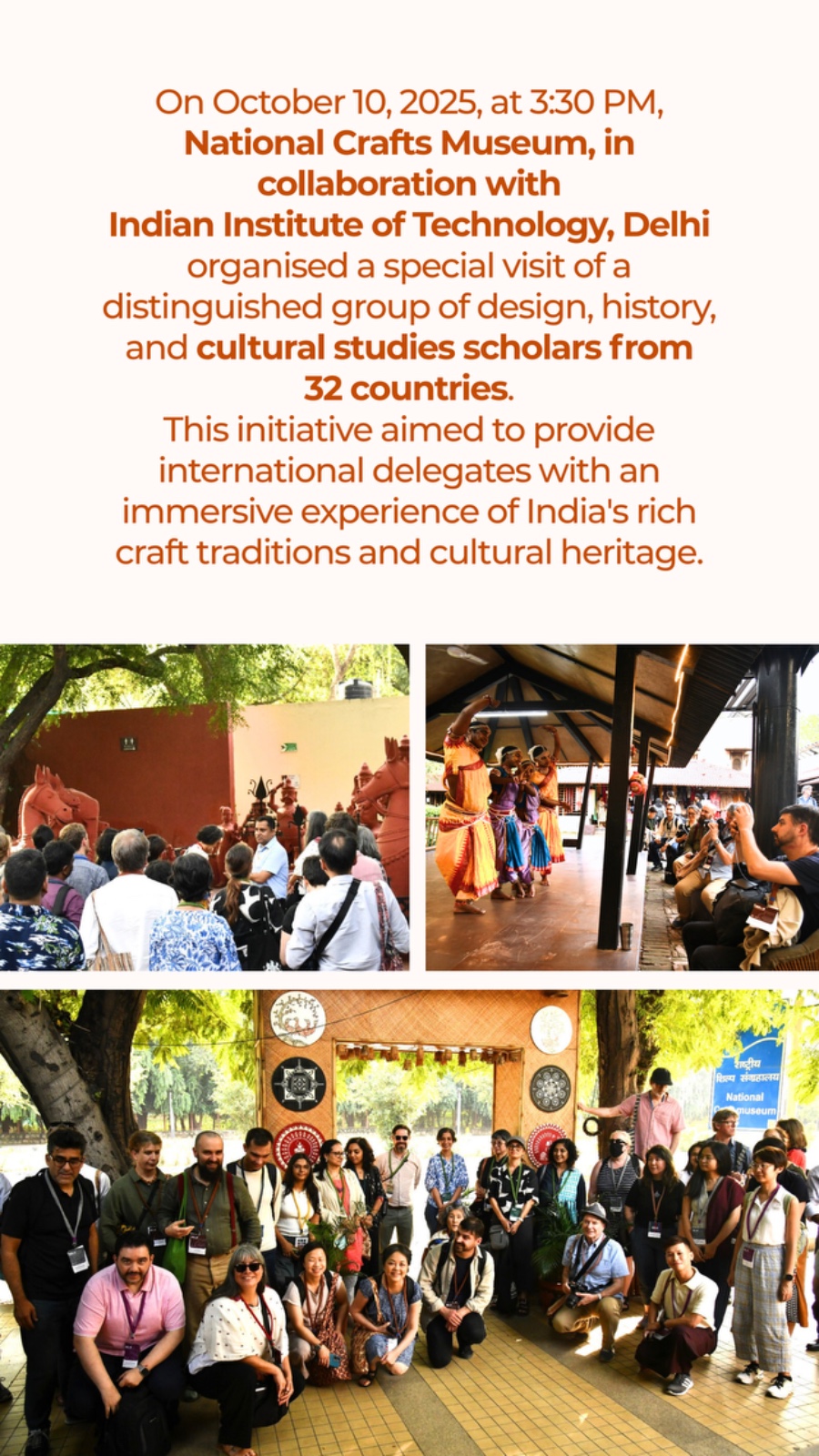 National Crafts Museum Hosts International Scholars with IIT Delhi